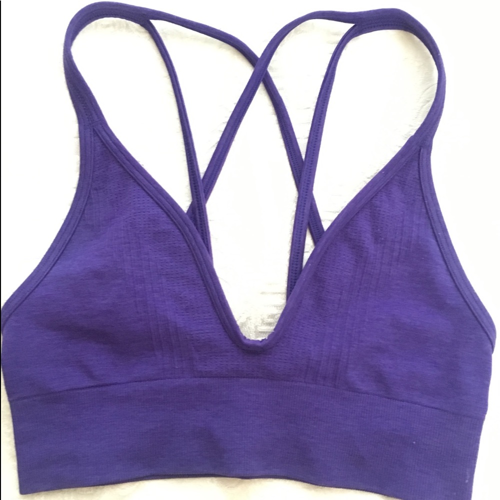 Gaiam Yoga XS Purple Sports Bra